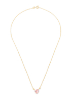 Valentina Heart Necklace, 18K Gold & Crystal